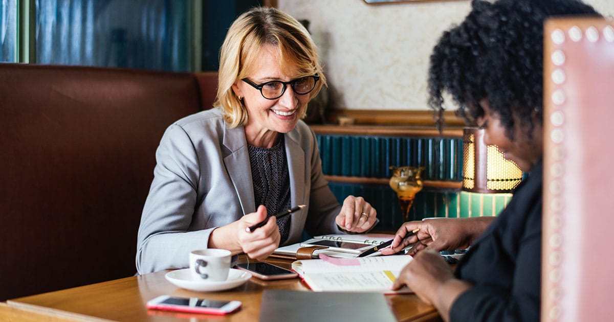 Female family lawyers meeting